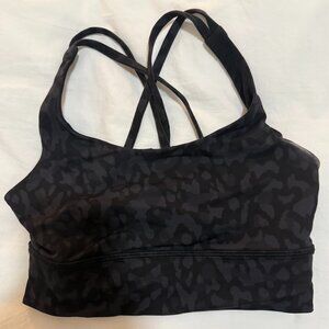 black lulu sports bra